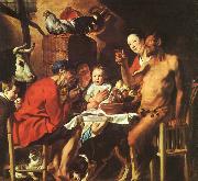 Satyr at the Peasants House Jacob Jordaens